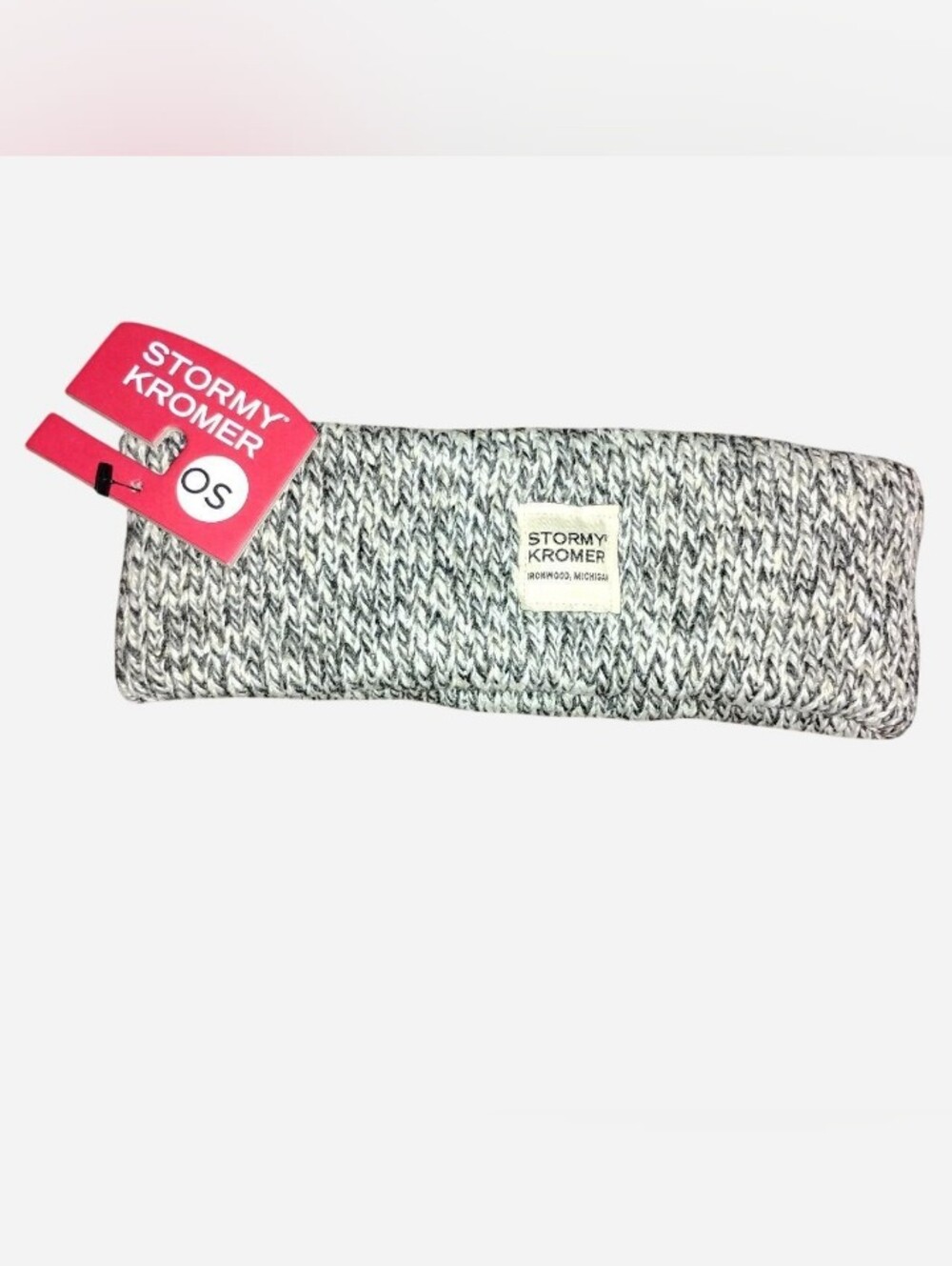 Stormy Kromer Watch Cap Headband - Charcoal Wool Blend Fleece Lined NWT